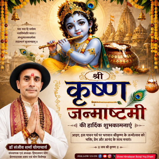 श्री कृष्ण जन्माष्टमी की हार्दिक शुभकामनाएं।